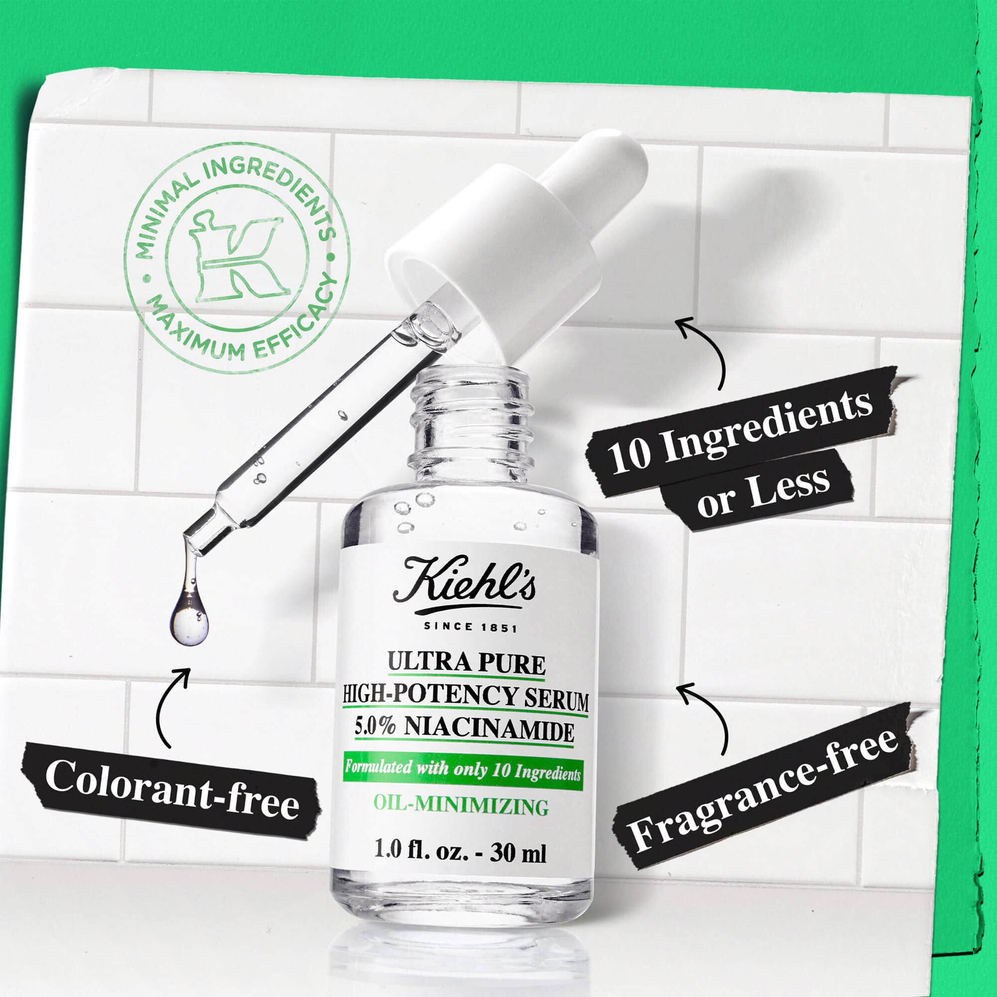 アパレル通販サイトランキング Ultra Kiehl's — Niacinamide 5% Serum High-Potency Pure 美容液